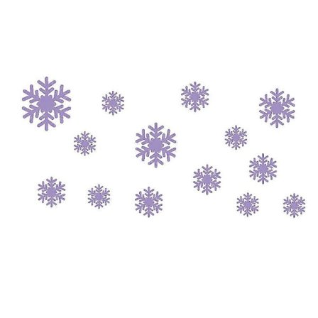 Ny Väggdekor Frozen Snöflingor Vinyl Konst Vägg Citat Dekal Klistermärke Avtagbar