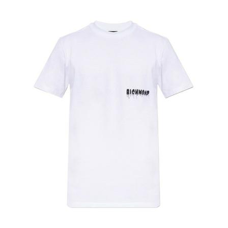 John Richmond T-shirt with logo Hvid, Herre T-shirts