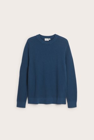 Kappahl | Sweter z dzianiny o wyraźnej strukturze | Niebieski