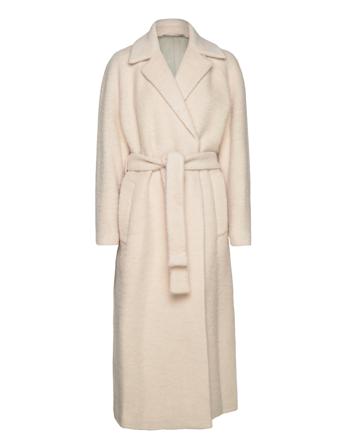 Ayla Hairy Coat Outerwear Coats Winter Coats Beige Filippa K