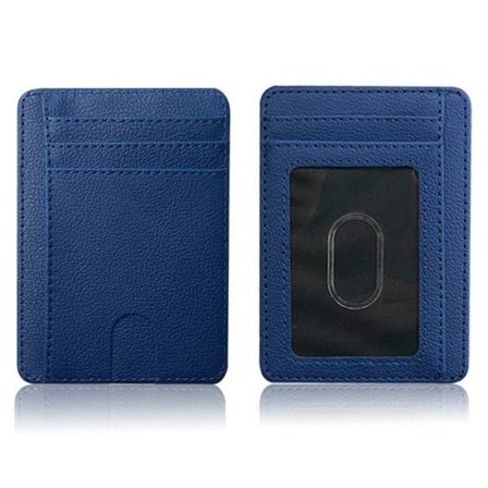 RFID anti-avmagnetisering kortklämma skyddshylsa-blå blå