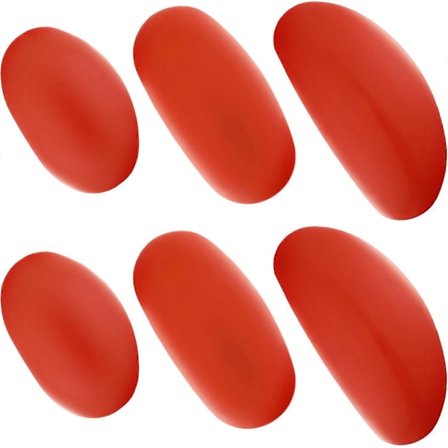 6 Stykker Keramik Ler Ribbe Blød Gummi Keramik Ribber Keramiske Keramik Ribber til Modellering af Ler Keramikere, 3 Størrelser LGL