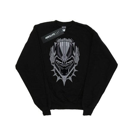 Marvel Boys Black Panther Head Sweatshirt 3-4 år Svart