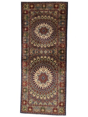 Kunduz Rug Rug Oriental Runner Black/Brown (Wool, Afghanistan)
