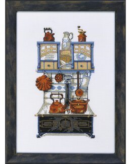 Broderikit Billede Sort komfur - Permin