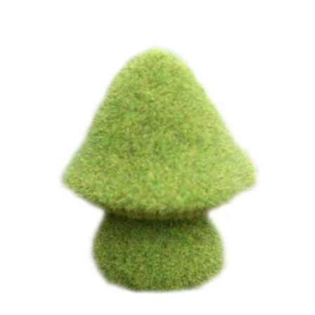 Courtyard Green Flocking Mushroon Statue Kunstig Mos Resin Figur Ornament