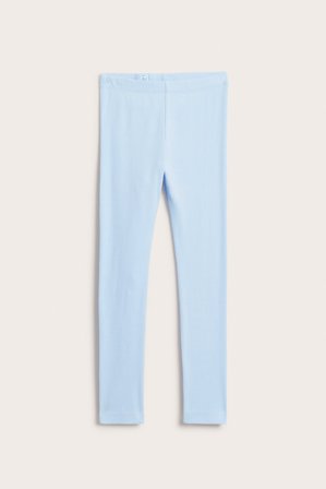 Kappahl | Ribbede leggings Lyseblå 86 | Lyseblå