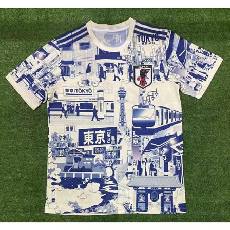 Japan Jersey Men 22-23 Hjem Spesialutgave Samurai Sakura Comic Fotballskjorte 9 M