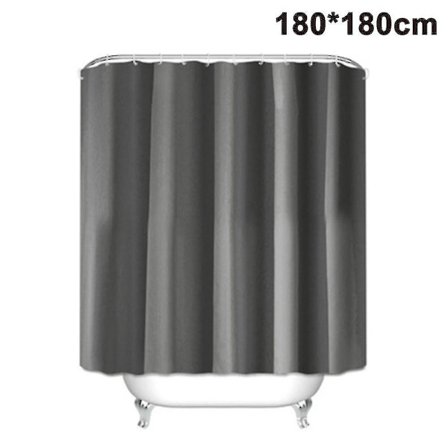 Vedenkestävä suihkuverho, polyesterinen kylpyhuoneverho 12 koukulla