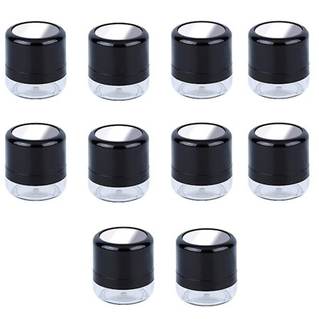 10 st Tomma Löspuderburkar, Makeup Puderburk, Bärbar Spegel Löspuderburk, Spegel Resa DIY Makeup Foundation