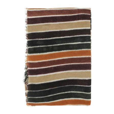Faliero Sarti, Scarf with fringed edges Beżowy, Kobieta, Rozmiar: ONE Size