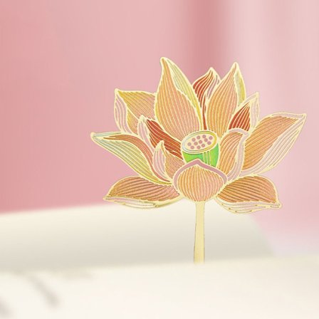 Bokmerke i metall GOLDEN LOTUS GOLDEN LOTUS