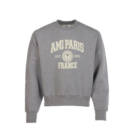 Ami Paris - Tröjor - Grå - Herr - Storlek: S, Herr, Storlek: S