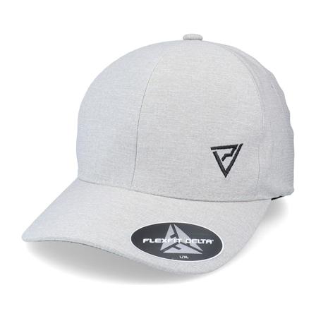 Padelville - Black Insignia Delta Seamless Grey Mel Flexfit Flexfit Grey Cap - @ Hatstore