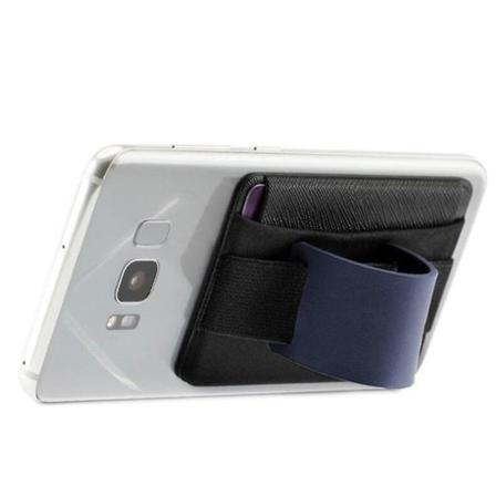 Læder Fingersikkerhedspung Kort Holder Universal Bælte Sling Grip