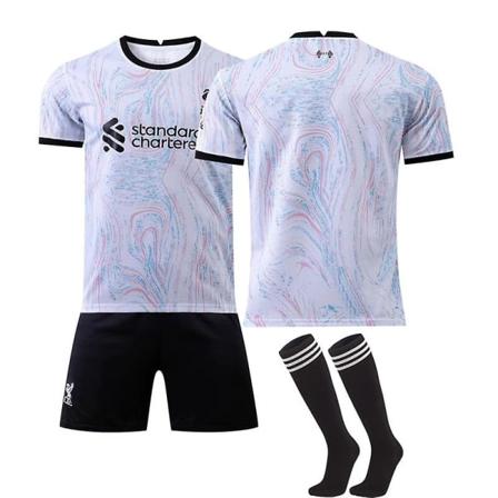 22/23 Liverpool Ude Salah Fodboldtrøje Træningsdragter zV - Perfet Without Number M