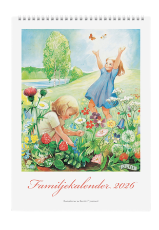 Burde Familjekalender 2026 Kerstin Frykstrand Kalendrar Flerfärgad 29,7x21x0,7