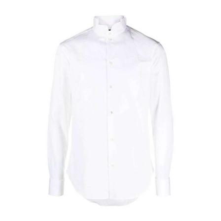 Emporio Armani, Casual Shirts Wit, Heren, Maat:M