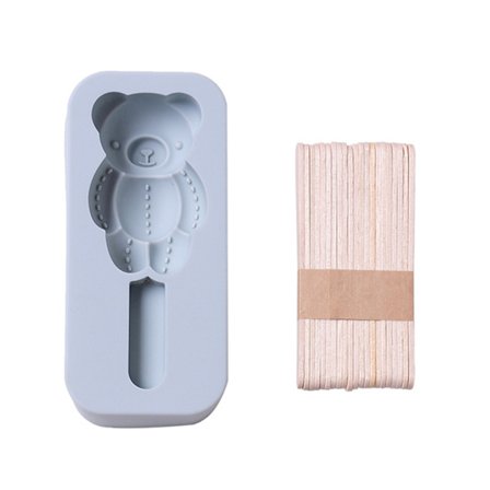 Kanin/bjørn form is til ispinde forme isforme ismaskiner isform 2 farver til køkkenfest håndlavet