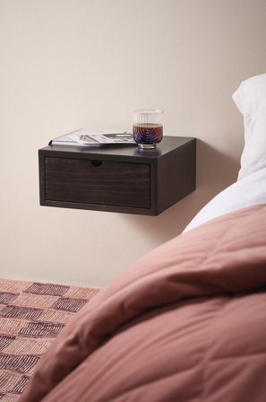 Jotex - Nattbord/hylle Black mdf / metall - WILLISTON - Kjøp Nattbord hos Jotex