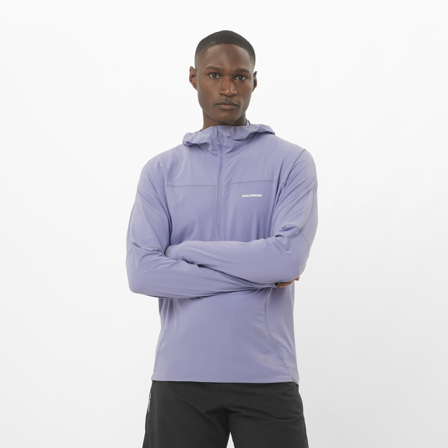 Salomon - Drugie warstwy (termiczne) Odzież Sense Aero Hybd Hz Hd M - Blue Granite