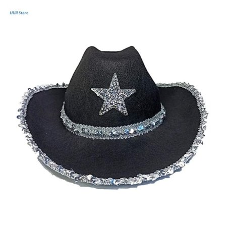 Cowboy Hat Juhlahatut MUSTA