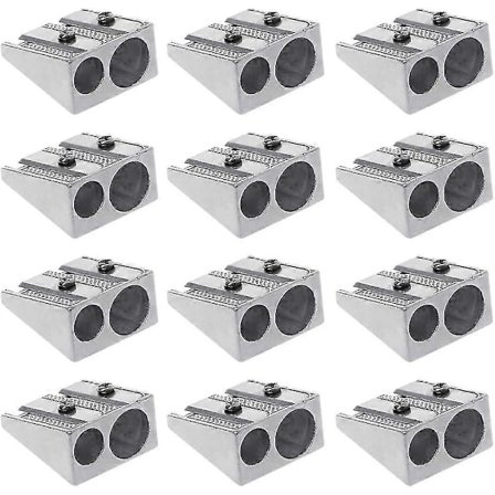 Magnesium Blyantspisser Overlevelse, Håndholdt Blyantspisser, Metall Blyantspisser Magnesium, 2-Hulls Blyantspisser Magnesium Legering Kile Profi