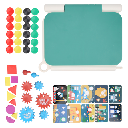 Piirtopöytä Kirjoitustaulu Lelut LCD-näyttö Lapset Lasten Taulu Piirustus Maalaus Lelut Vihreä