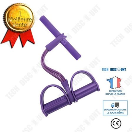 TD Midja Fitness Pedal Tränare Viktminskning Träning Sport Sit Ups Män Kvinnor Extra - Lila