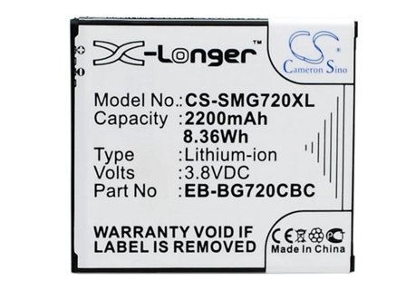 Batteri for SmartPhone, Mobil for Samsung Galaxy Grand 3, Galaxy Grand 3 Duos og andre.