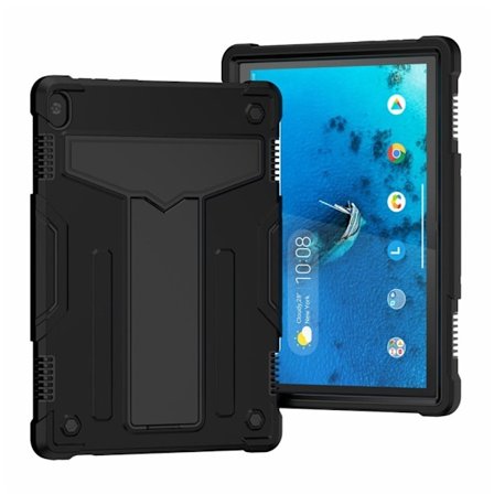 Lenovo Tab M10 hybridfodral i silikon - Helsvart