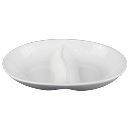 Posliini kulho / lautanen kaksiosainen - 12 pakkaus