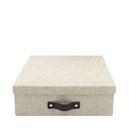 Bigso Box of Sweden Förvaringsbox A4 Kontor & papper Beige 35X26X8,5