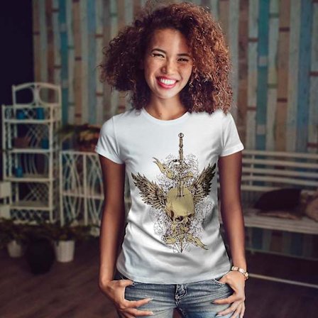 Glory Death Angel Whitet-shirt för kvinnor