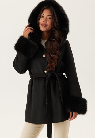 Chiara Forthi - Hooded Wool Blend Coat - XS