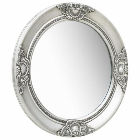 Vidaxl Väggspegel Barockstil 50 Cm Silver Silver