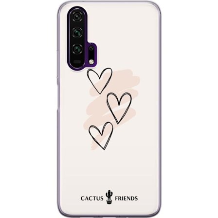 Kompatibel Mobilcover til Honor Honor 20 Pro Cactus and Friends - Soft Romance Sketch