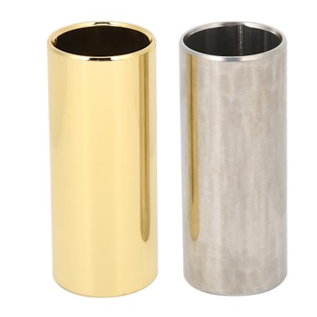 2 stk. Guitar Slide Sæt Metal Finger Instrument Tilbehør til Elektrisk Bas Banjo UkuleleM02232
