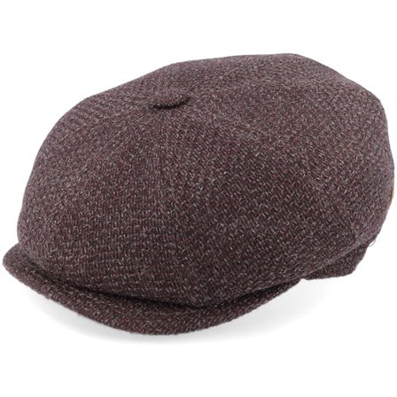 MJM Hats - Braun Flatcap Cap - Montreal Virgin Wool Brown Flat Cap @ Hatstore