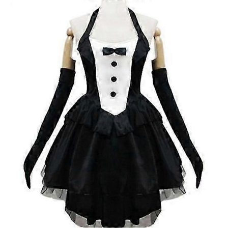 3 st Kvinnor Kanin Tuxedo Klänning Handskar Hårband Halloween Cosplay Kostym Set