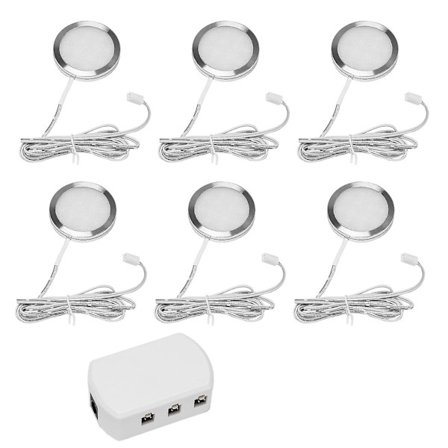 6 st 12v 2.5w LED-downlight för takbelysning i husvagn, bil, husbil 6000k Db