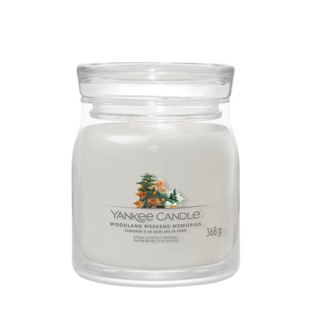 Yankee Candle Signature Jar Candles Woodland Weekend Memories 368g - Candela Profumata
