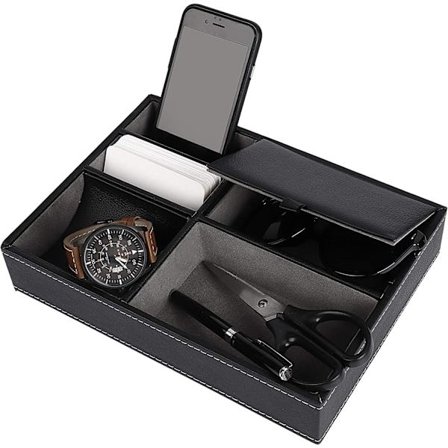 Bakke til tæthedsplade, natbordsarrangør til mænd, skrivebord eller forfængelighed