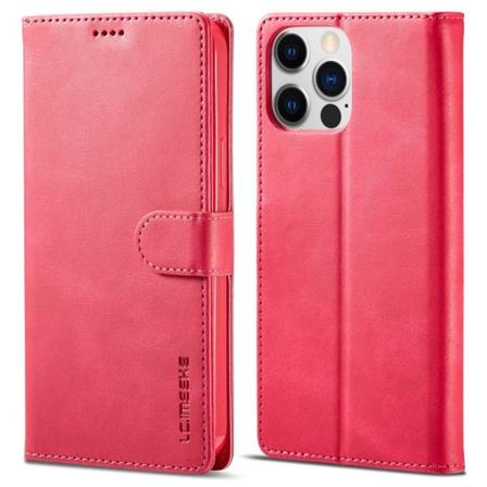 LC.IMEEKE Lompakkokotelo iPhone 15 Pro Max - Vaaleanpunainen Pink