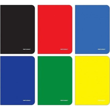 Anteckningsbok - Narcissus loggbok Narcisse PP A5/80K fyrkantig (6 stycken)