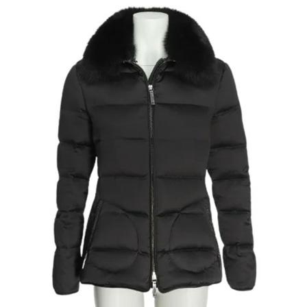Burberry Vintage Pre-owned nylon overtj Sort, Dame Vintage Jakker