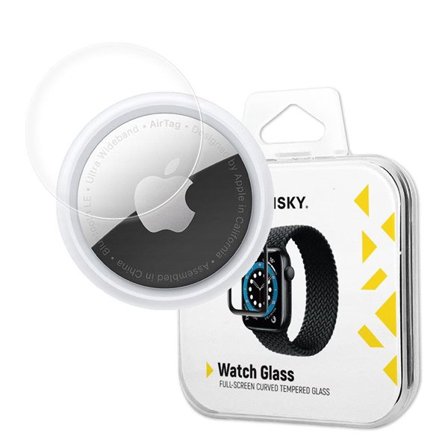 Wozinsky Watch Glass hybridi AirTag lasi musta