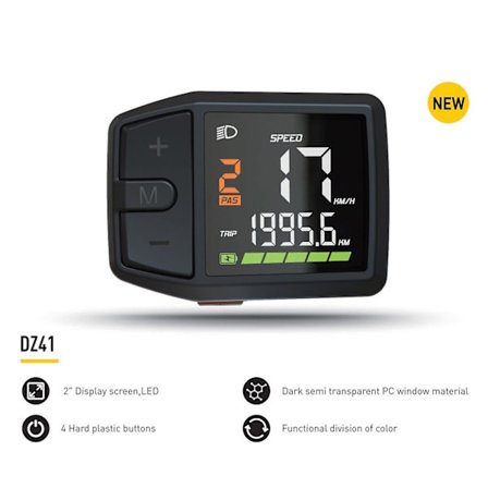 BAFANG-DZ41 display skjerm egnet for åttekantet midtmotor M500 M600 BBS0102 HD instrument