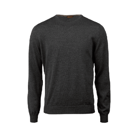 Stenströms Blue Merino Crew Neck Överdelar Herr Grå XL