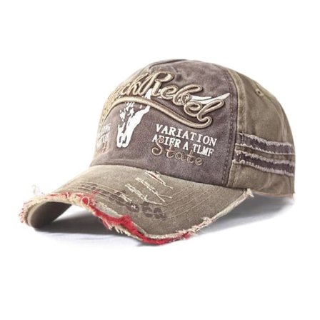 Broderi Baseball Caps Distressed Faded Cap KHAKI